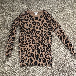 Leopard print sweater